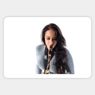 Sax Lady Sticker